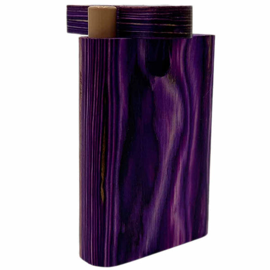 3.25" Deep Purple Wood Dugout w/ Swivel Lid [TT-200P1]