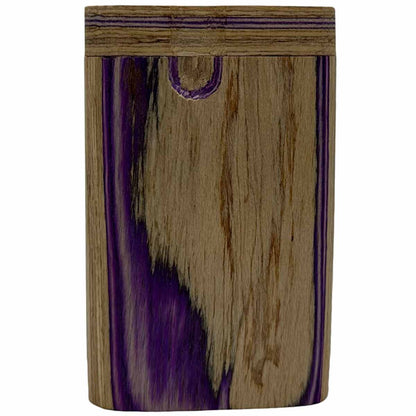 3.25" Purple & Light Wood Dugout w/ Swivel Lid [TT-200P2]
