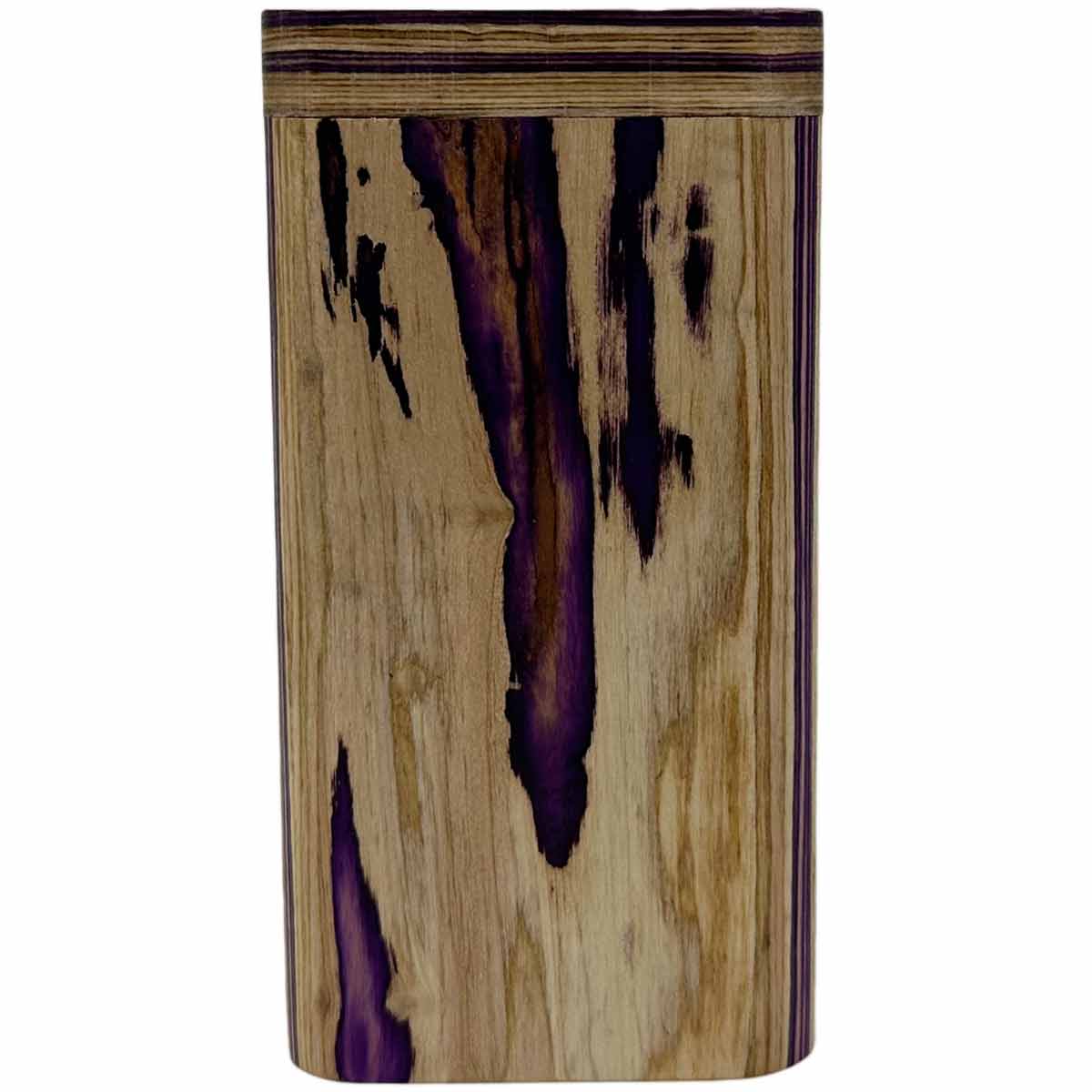 4" Purple & Light Wood Dugout w/ Swivel Lid [TT-201P2]