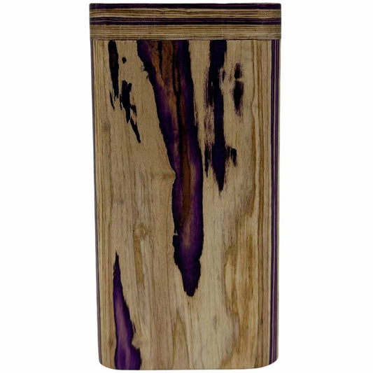 4" Purple & Light Wood Dugout w/ Swivel Lid [TT-201P2]