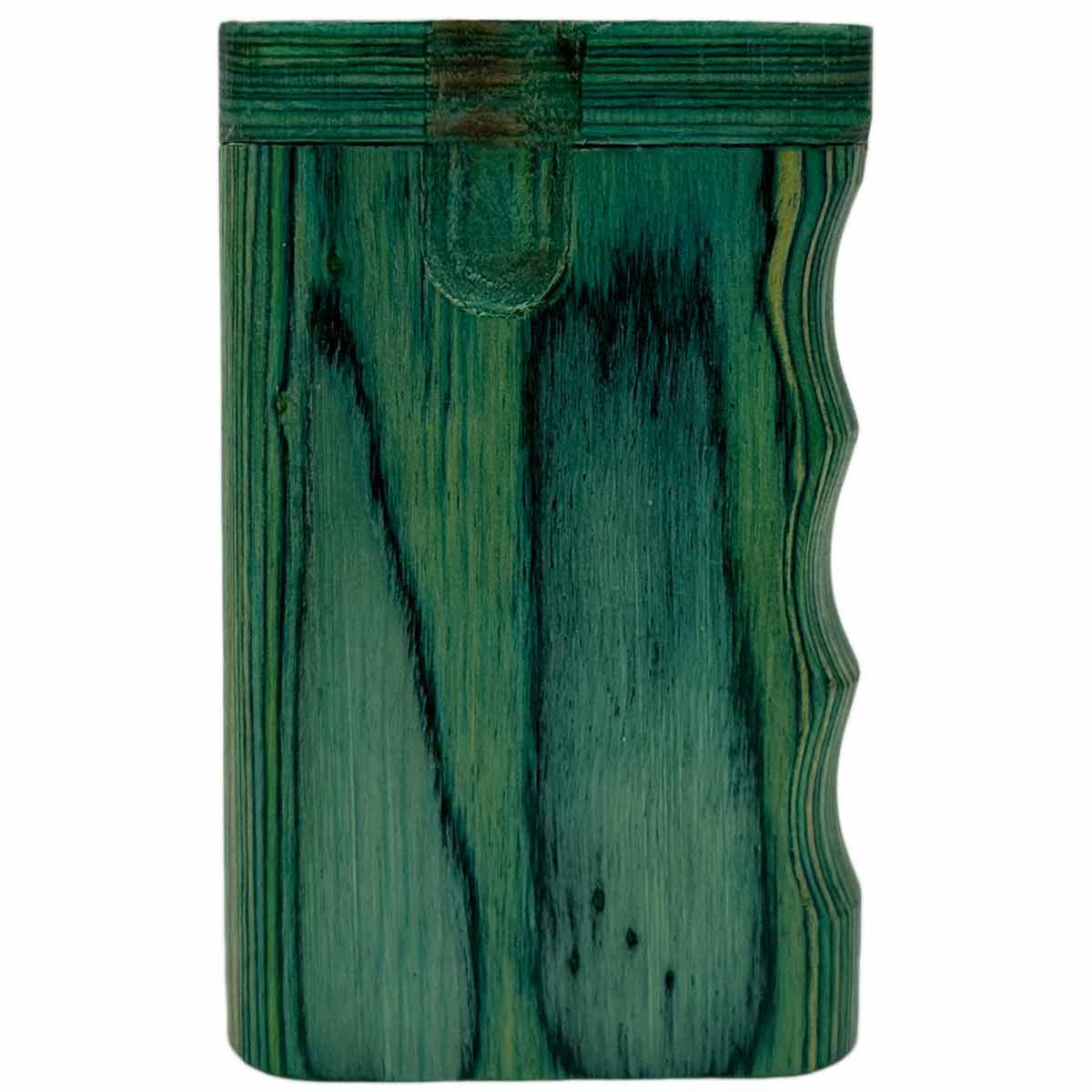 3.25" Green Wood Dugout w/ Pistol Grip & Swivel Lid [TT-206SG]