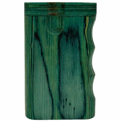 3.25" Green Wood Dugout w/ Pistol Grip & Swivel Lid [TT-206SG]