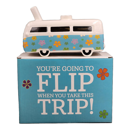 Roast & Toast Ceramic Pipe w/ Gift Box - Retro Vintage Bus [HP-C-FC-18]