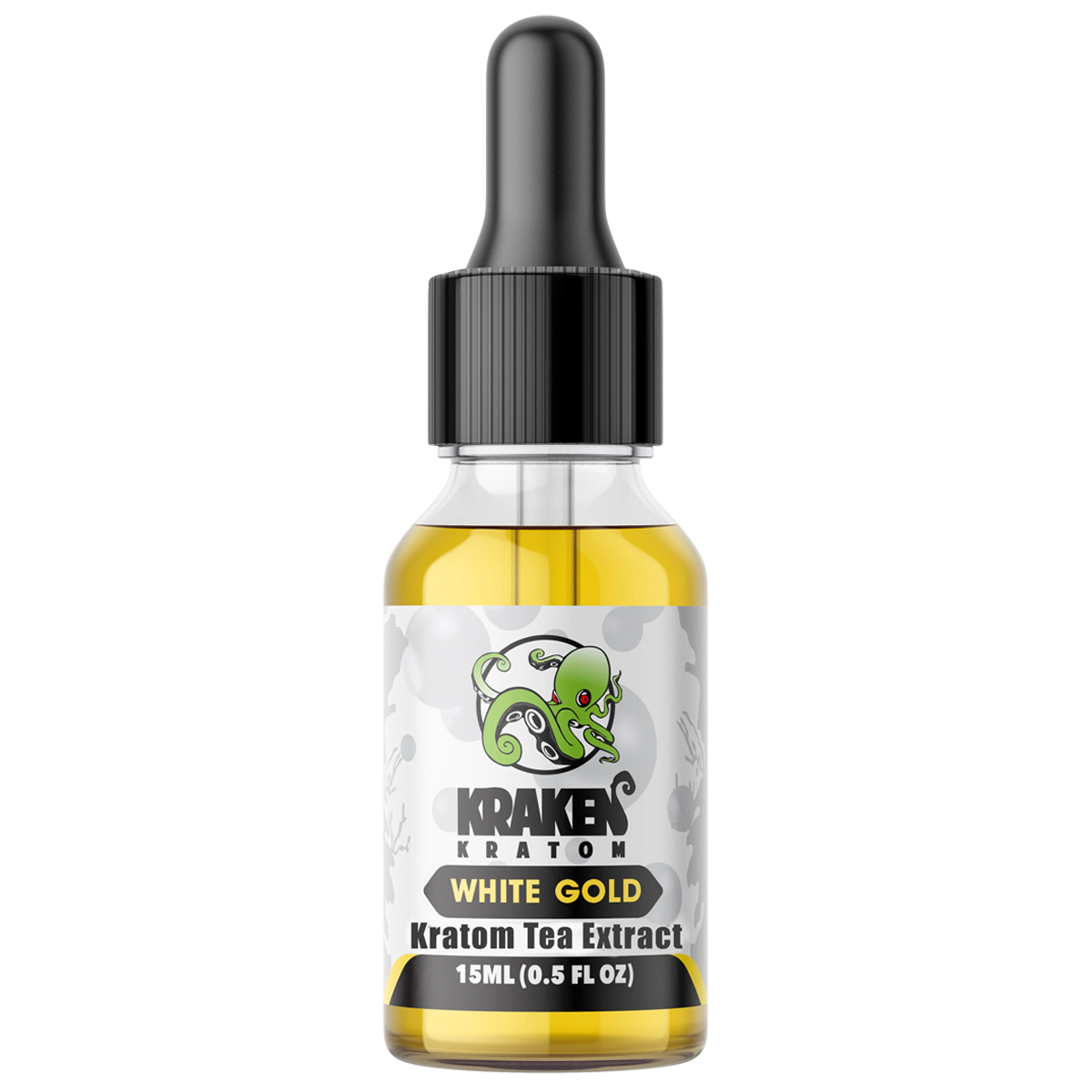 Kraken White Gold Liquid 175mg Kratom Extract 15ml Shot [K-KR-WGS]