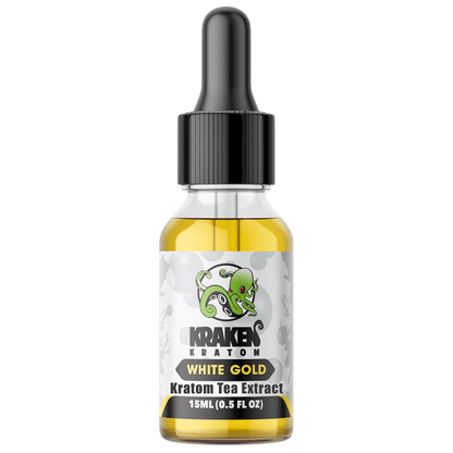 Kraken White Gold Liquid 175mg Kratom Extract 15ml Shot [K-KR-WGS]