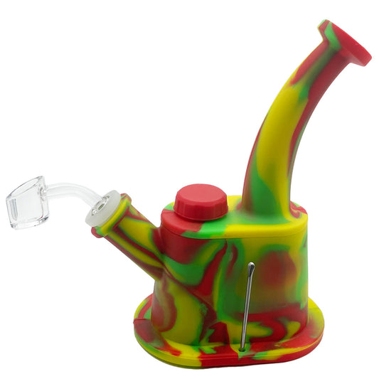 8" Bent Neck w/ built in container - Assorted Colors [WP-S-181]