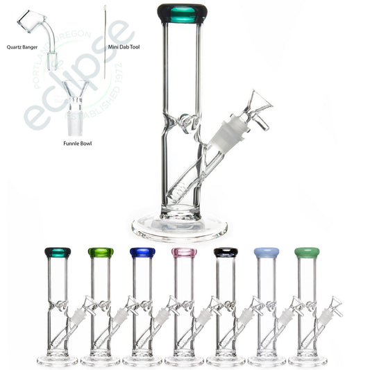 8" Straight Tube - Top Quality - Assorted Colors [WP-G-222-8]