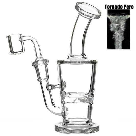 6.5" Banger Hanger w/ Tornado/Turbine Perc - Clear [WP-G-225B]