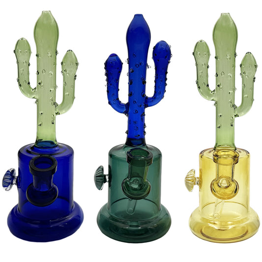 8" Banger Hanger Cactus w/ Flower Accent - Assorted Colors [WP-G-255]
