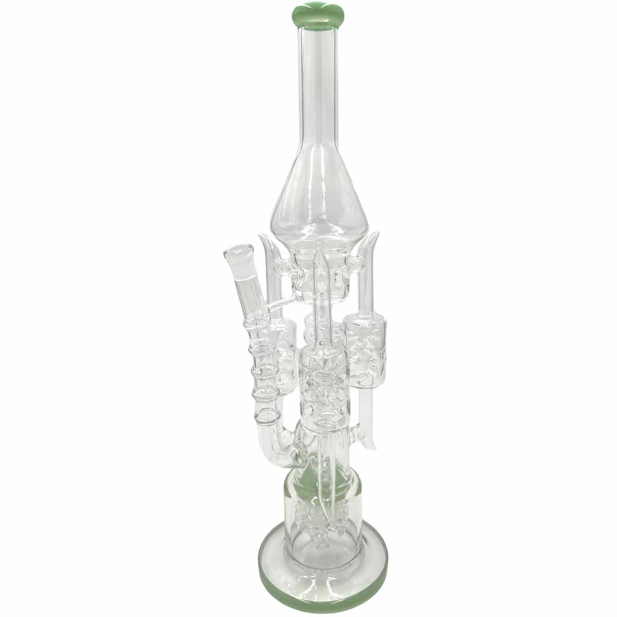 20" Recycler Spiral w/ Showerhead Tree Perc & Upgraded Accessories - Assorted Colors [WP-G-262]