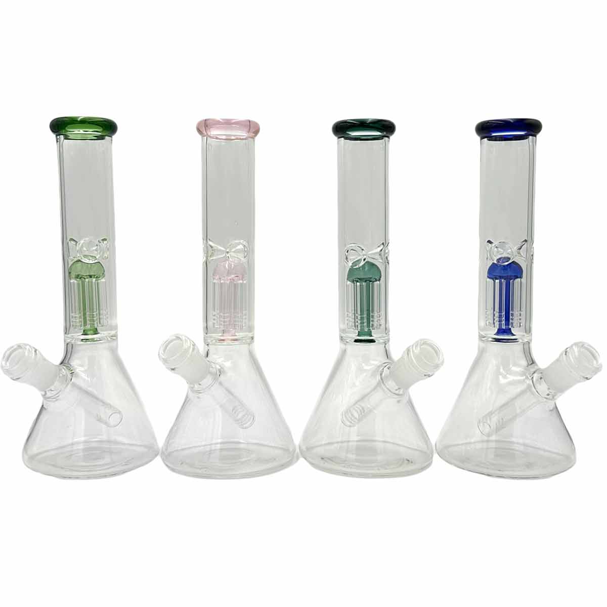 10” Beaker w/ Tree Perc - Assorted Colors [WP-G-280]