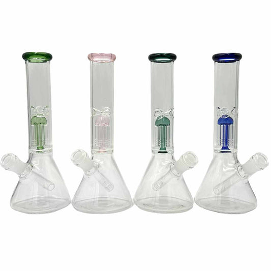10” Beaker w/ Tree Perc - Assorted Colors [WP-G-280]