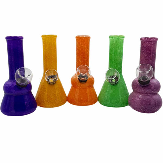 5" Water Pipes in Many Shapes & Spotted Styles - Assorted Solid Colors [WP-G-18-7]