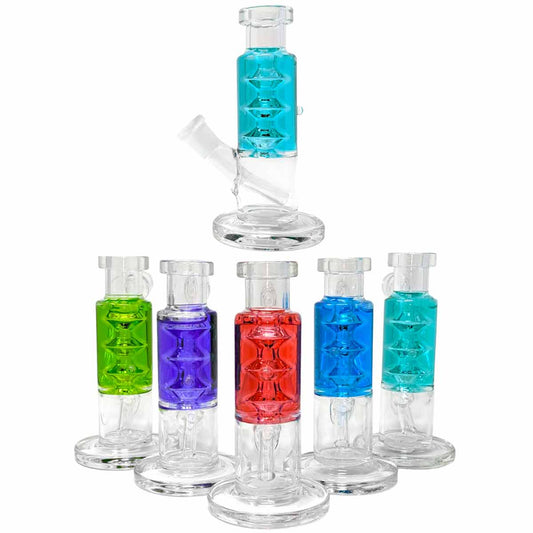 5.5" Freezable Straight Tube Water Pipe - Assorted Colors [WP-G-258B]