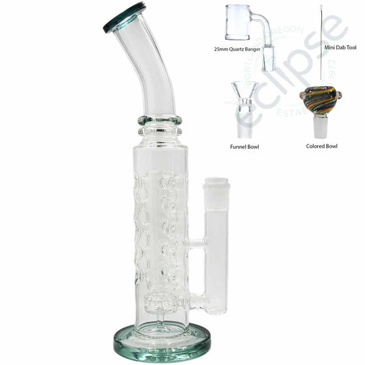 13” Straight Tube w/ Disc Perc - Assorted Colors [WP-G-289]