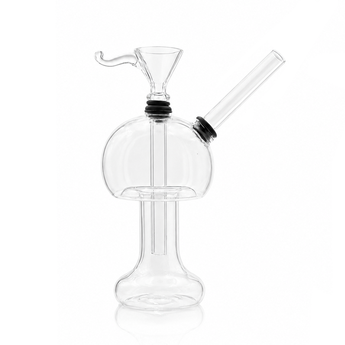 5.25" - 6" Glass Water Pipes - Choose Your Style - Clear [WP-G-295]