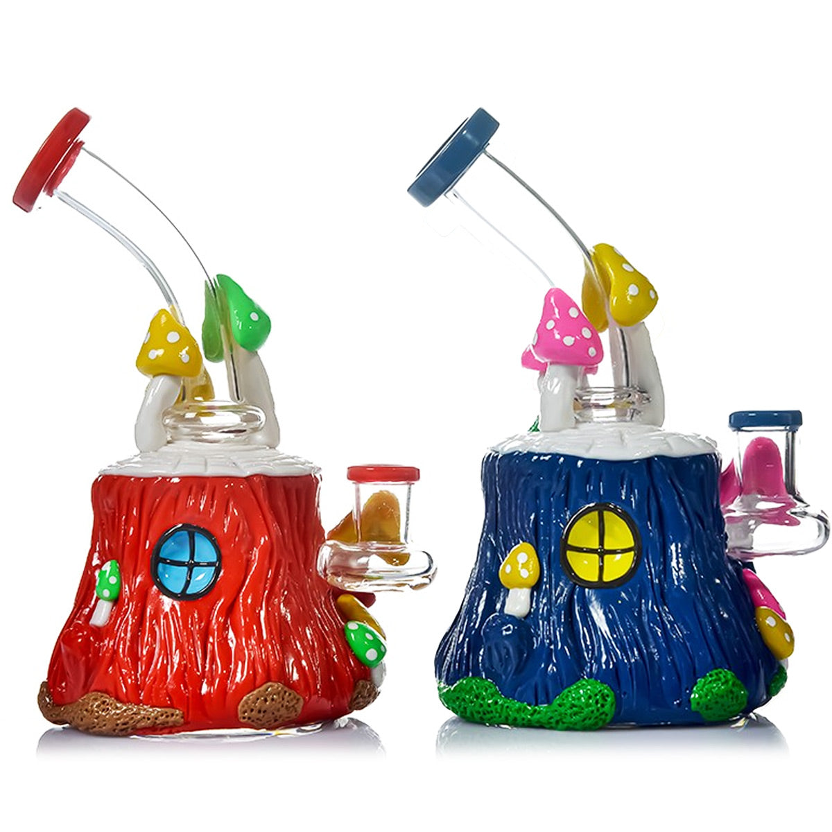 7" Banger Hanger w/ Mushroom Designs & Disc Perc & Terp Pearl Set [WP-G-245A]