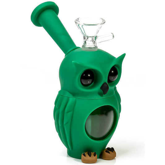 5" Hybrid Owl Water Pipe - Assorted Colors [WP-H-165]