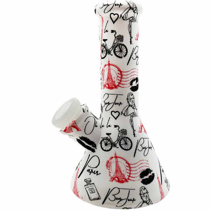 5.1” Silicone Beaker Water Pipe - New Prints! [WP-S-124B]