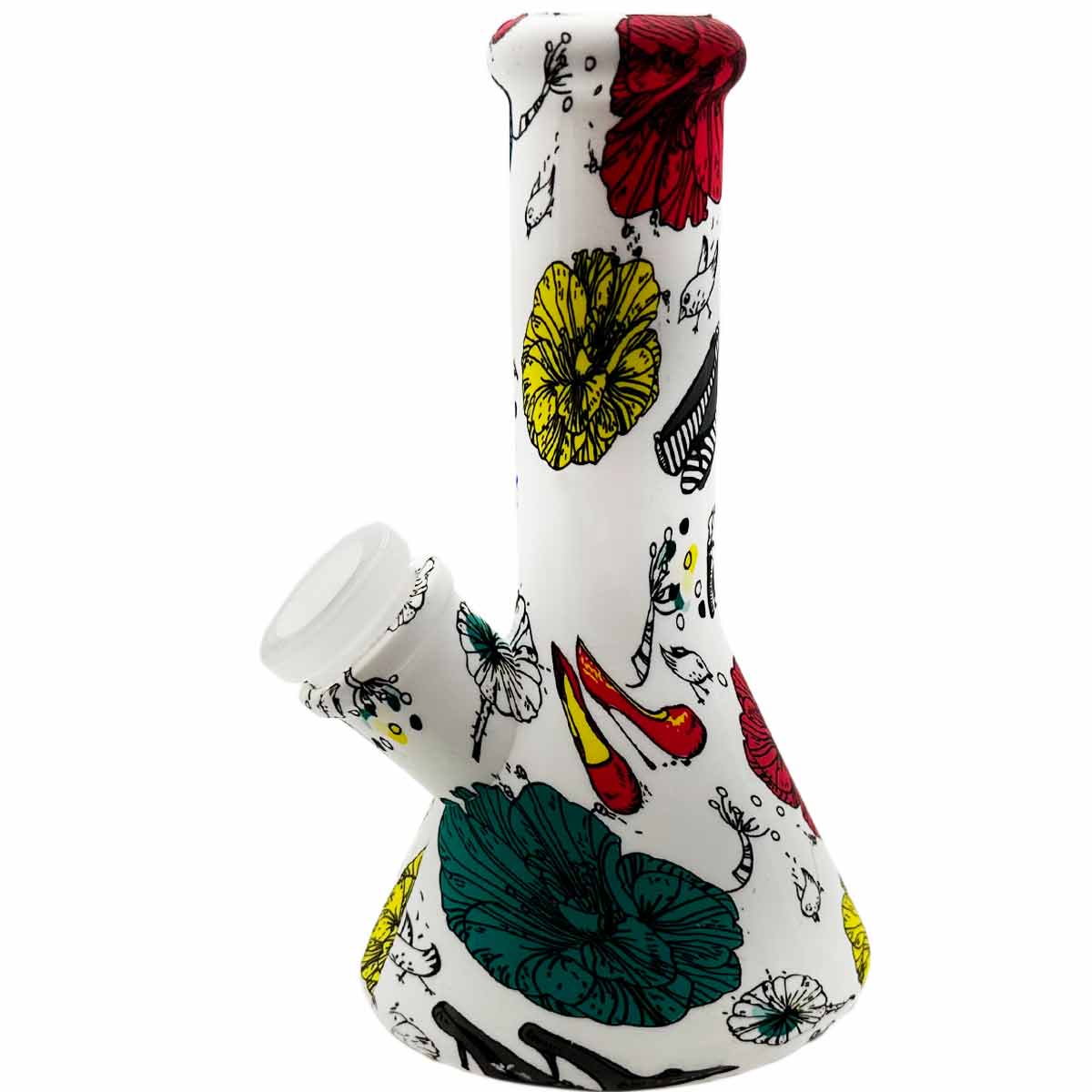 5.1” Silicone Beaker Water Pipe - New Prints! [WP-S-124B]