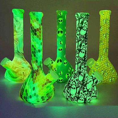 7.5" Glow-in-the-Dark Beaker - Assorted Prints [WP-S-84C]