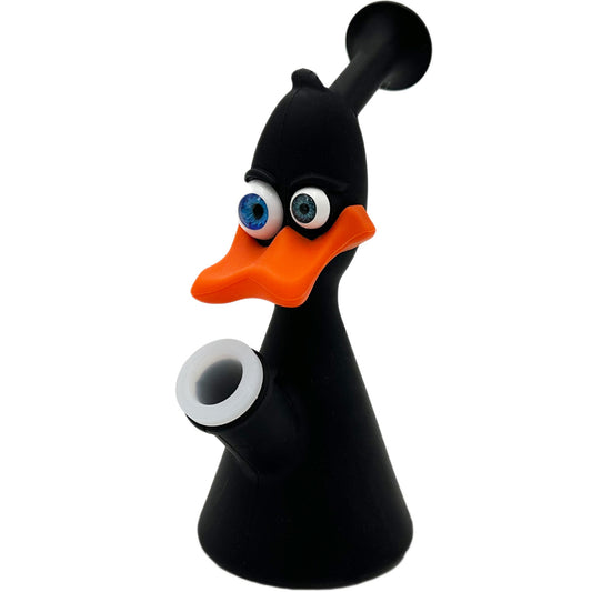 6.75" Looney Duck Water Pipe - Black [WP-S-182]