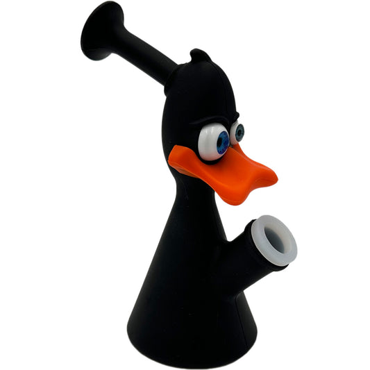 6.75" Looney Duck Water Pipe - Black [WP-S-182]