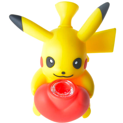 5.25” Silicone Electric Mouse Water Pipe- Yellow [WP-S-167]