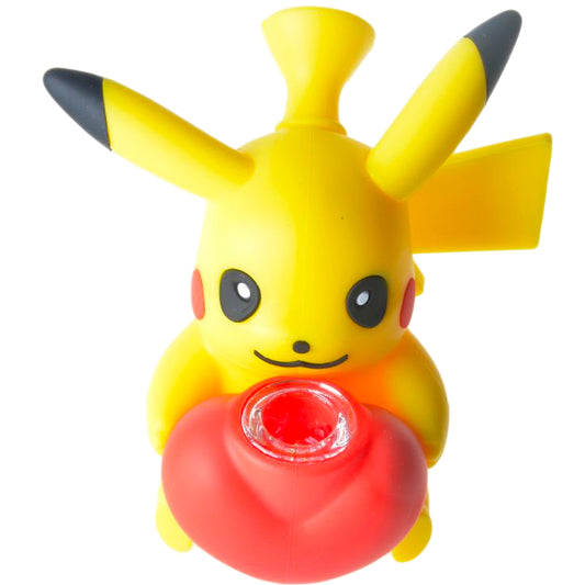 5.25” Silicone Electric Mouse Water Pipe- Yellow [WP-S-167]