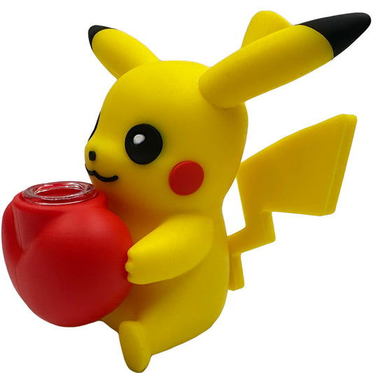 5.25” Silicone Electric Mouse Water Pipe- Yellow [WP-S-167]