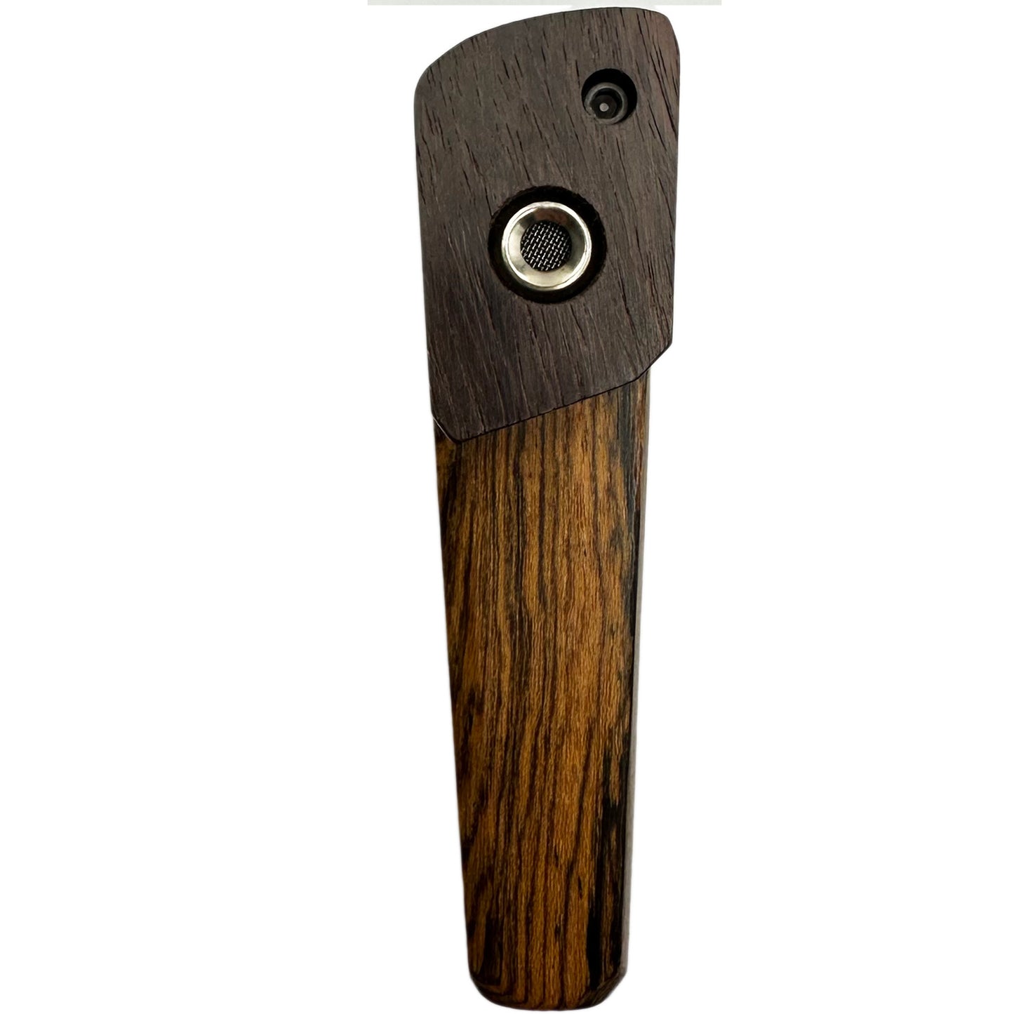 WW American Made 3.75" Wooden Hand Pipe with Swivel Lid & Smoke-Through Top [HP-W-W-10]