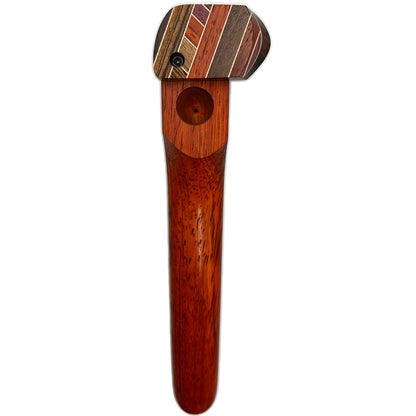WW American Made 6" Wooden Hand Pipe with Swivel Lid [HP-W-W-21]