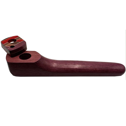 WW American Made 6" Wooden Hand Pipe with Swivel Lid & Smoke-Through Top [HP-W-W-22]