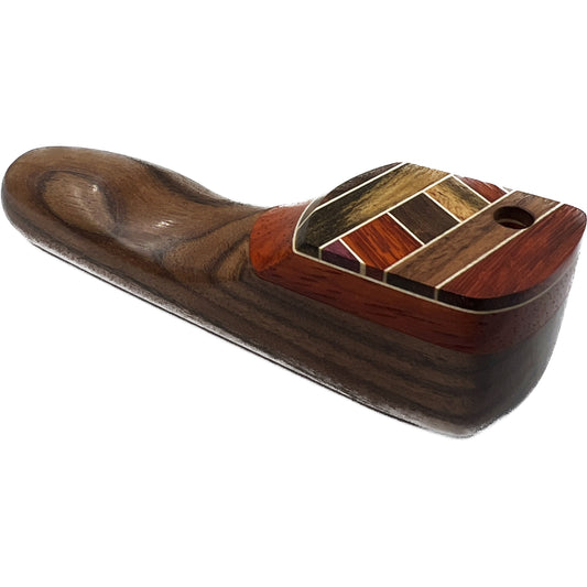 WW American Made 4" Wooden Hand Pipe with Swivel Lid [HP-W-W-28]
