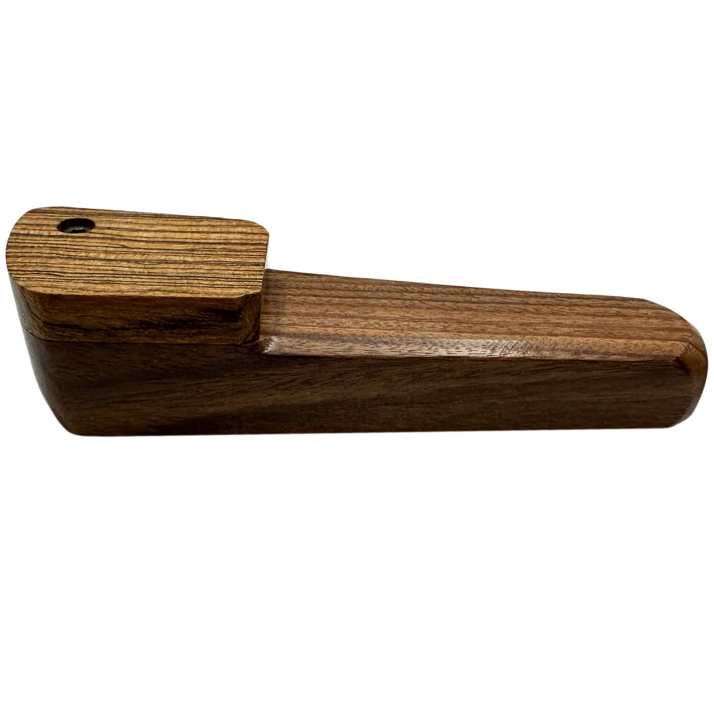 WW American Made 3.75" Wooden Hand Pipe with Swivel Lid [HP-W-W-4]