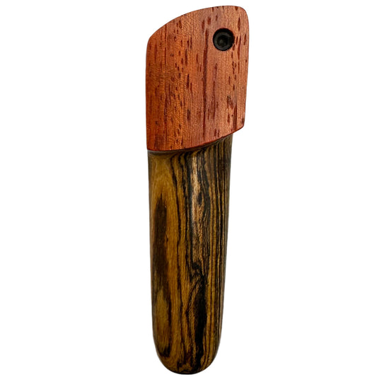 WW American Made 3.75" Wooden Hand Pipe with Swivel Lid [HP-W-W-7]