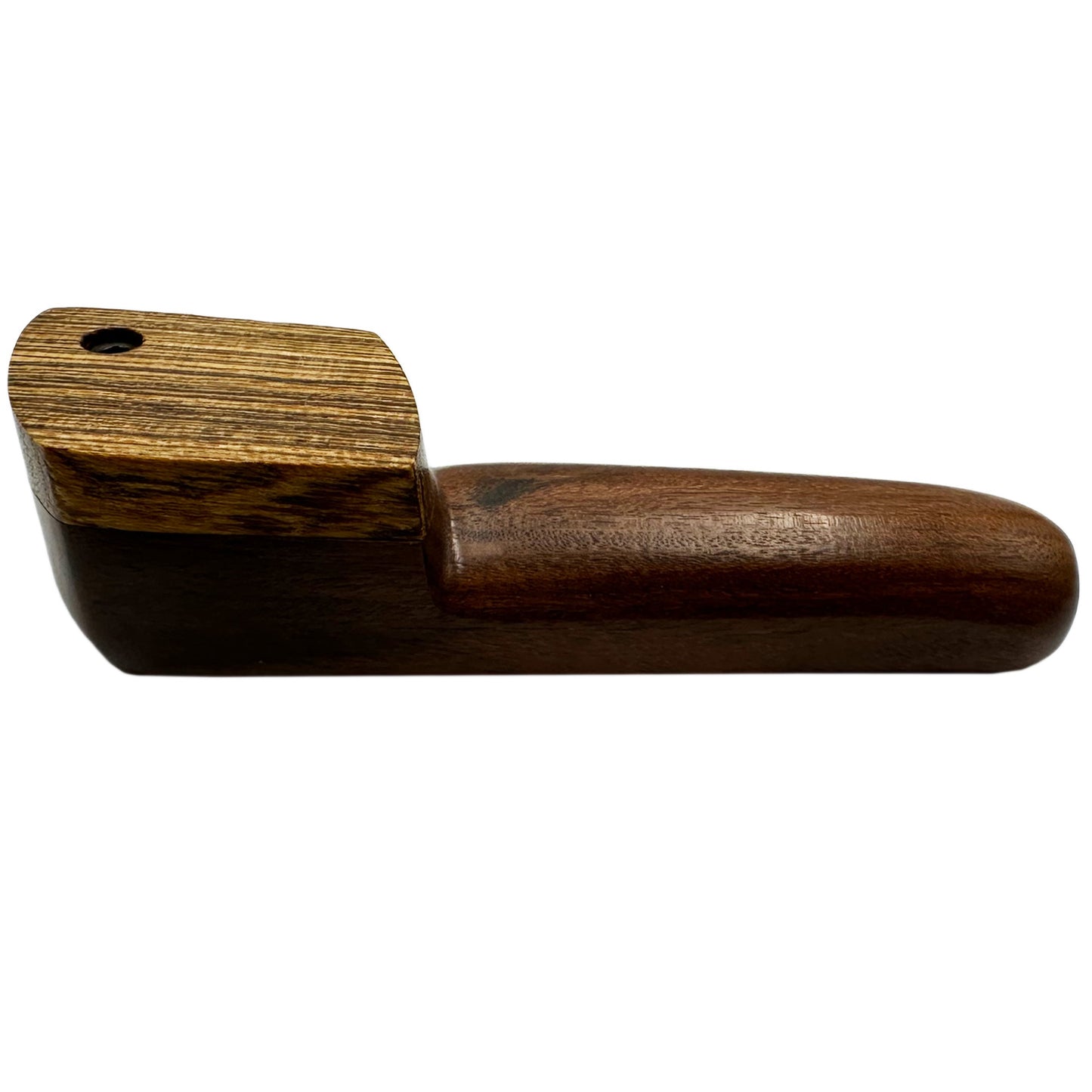WW American Made 3.75" Wooden Hand Pipe with Swivel Lid [HP-W-W-7]