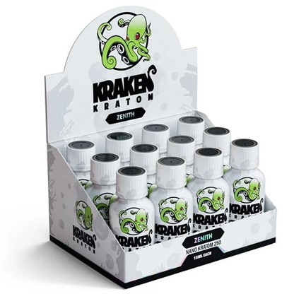 Kraken Zenith NANO 250 Liquid Kratom Extract 15ml Shot [K-KR-ZNS]