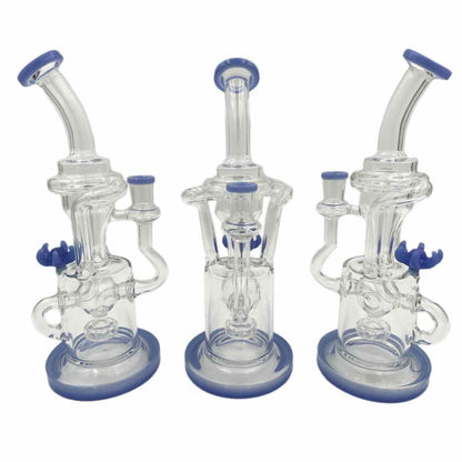 10.5" Recycler w/ Disc Perc w/ Terp Pearl Set - Assorted Colors [WP-G-230]