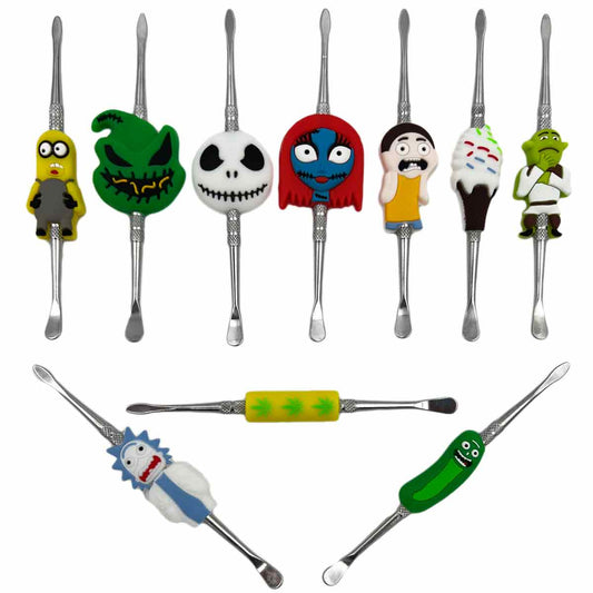 4.75" Dab Tool w/ Silicone Characters - Assortment #1 [DAB-M-27]