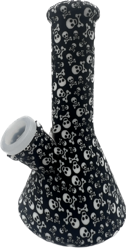 5.1” Silicone Beaker Water Pipe - New Prints! [WP-S-124B]