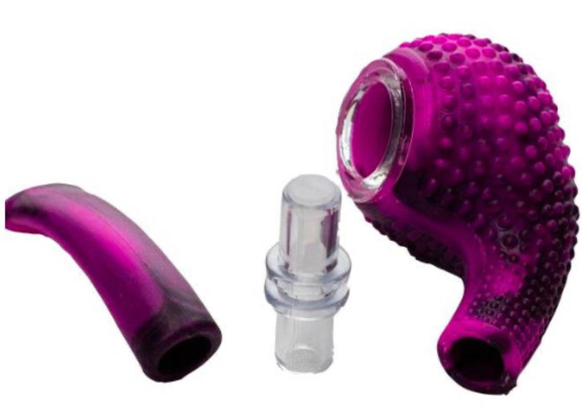 5.25" Silicone Briar Style Pipe w/ Glass Bowl - Assorted Colors [HP-S-85]