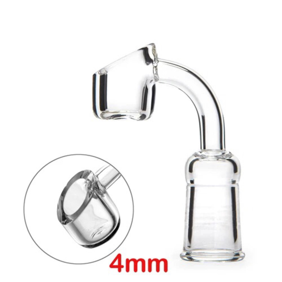 4mm Angled Top Quartz Banger Nails (Assorted Sizes and Styles) #QB4