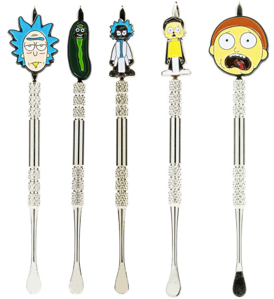 5" Metal Dab Tool w/ Crazy Guys - Assorted Characters [DAB-M-5C]