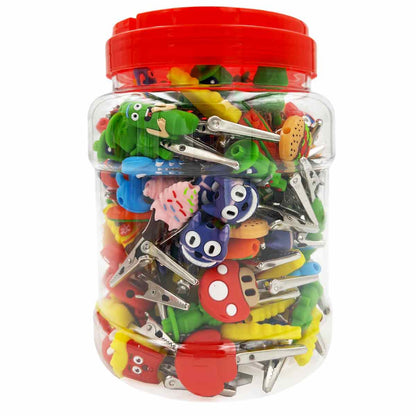 3" Metal Roach Clip with Silicone Characters - Assortment #1 [CLIP-1]