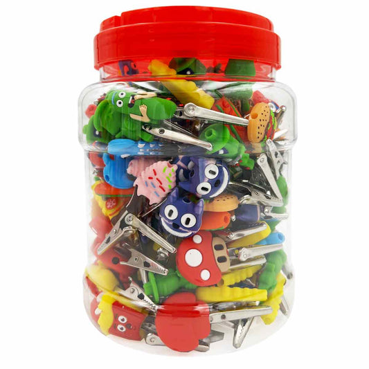3" Metal Roach Clip with Silicone Characters - Assortment #1 [CLIP-1]