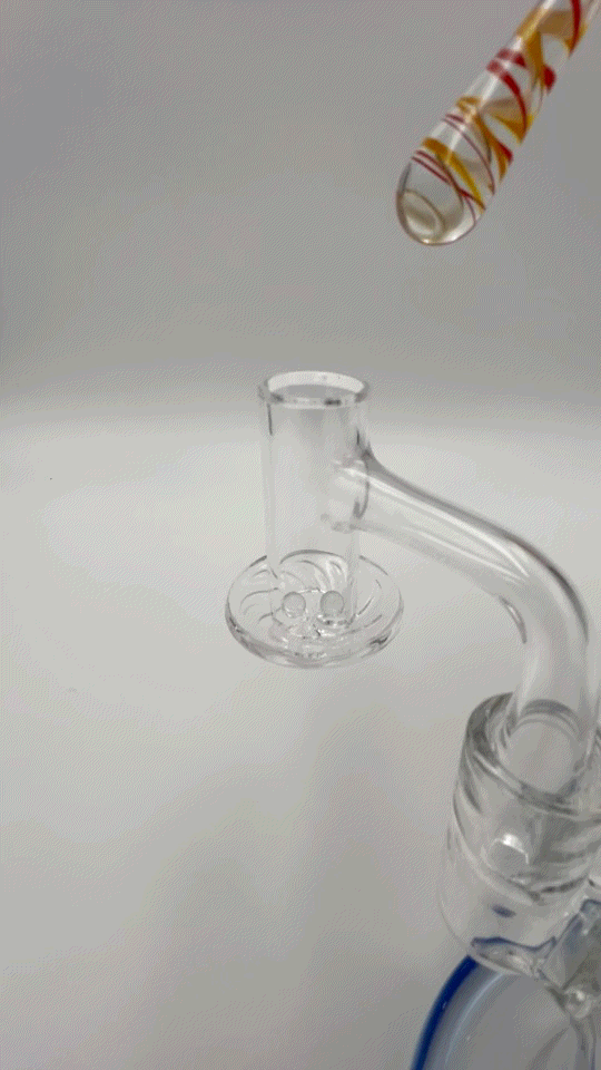 5" Glass Dual-Use Dab Tool & Carb Cap - Assorted Colors [DAB-G-24B]