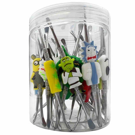 4.75" Dab Tool w/ Silicone Characters - Assortment #1 [DAB-M-27]