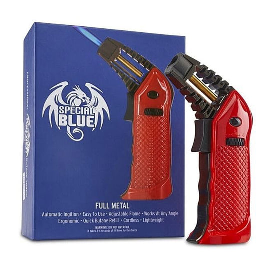 Special Blue Full Metal Single-Flame Torch - Assorted Colors [T-SB-FULLMETAL]