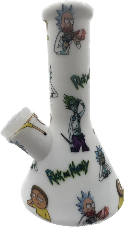 5.1” Silicone Beaker Water Pipe - New Prints! [WP-S-124B]